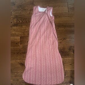 Kyte Baby Bamboo Dusty Rose Herringbone Sleep Sack Size M 1.0 Tog